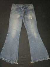 Vintage Levis 684 0217 Orange Tab Bell Bottom Flare Jeans Size 33 x 3 