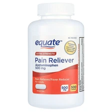 Equate Extra Strength Pain Reliever Acetaminophen Caplets,500mg Great price