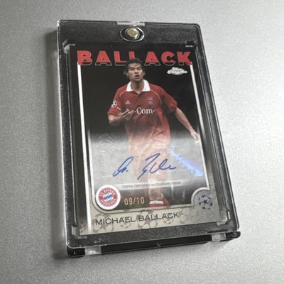 Topps Chrome UCC UEFA Logofractor Germany Bayern München Michael Ballack Auto /10