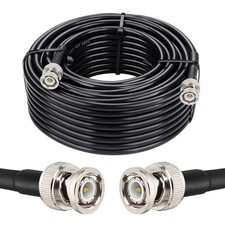 MOOKEERF RG8X BNC Male to BNC Male Coaxial Cable 50FT 50 ohm Ultra Low Loss for