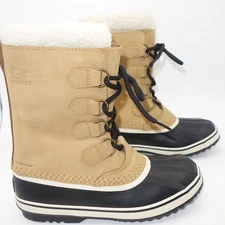 NEW  Sorel  Women's 7 1964 PAC 2 WP Snow Winter Boots Ancient Fossil Black 