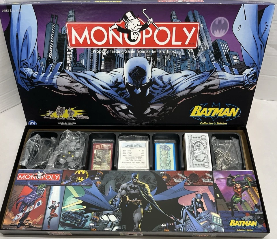Parker Brothers Monopoly BATMAN Edición Coleccionista Juego de Mesa NUEVO CONTENIDO PRECINTADO Foto 3 de 3