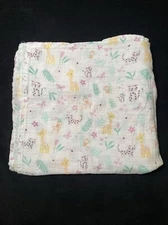 Parents Choice Baby Blanket Animals Jungle Zoo Leaf Flower Muslin Swaddle Lovey