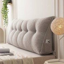 Orthopaedic Wedge Bolster Pillow Headboard Bolster Cushion Backrest Support Mat