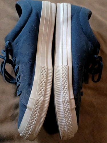 Used Converse Chuck Taylor Navy Blue US Mens 13 Canvas Shoes - Picture 2 of 3