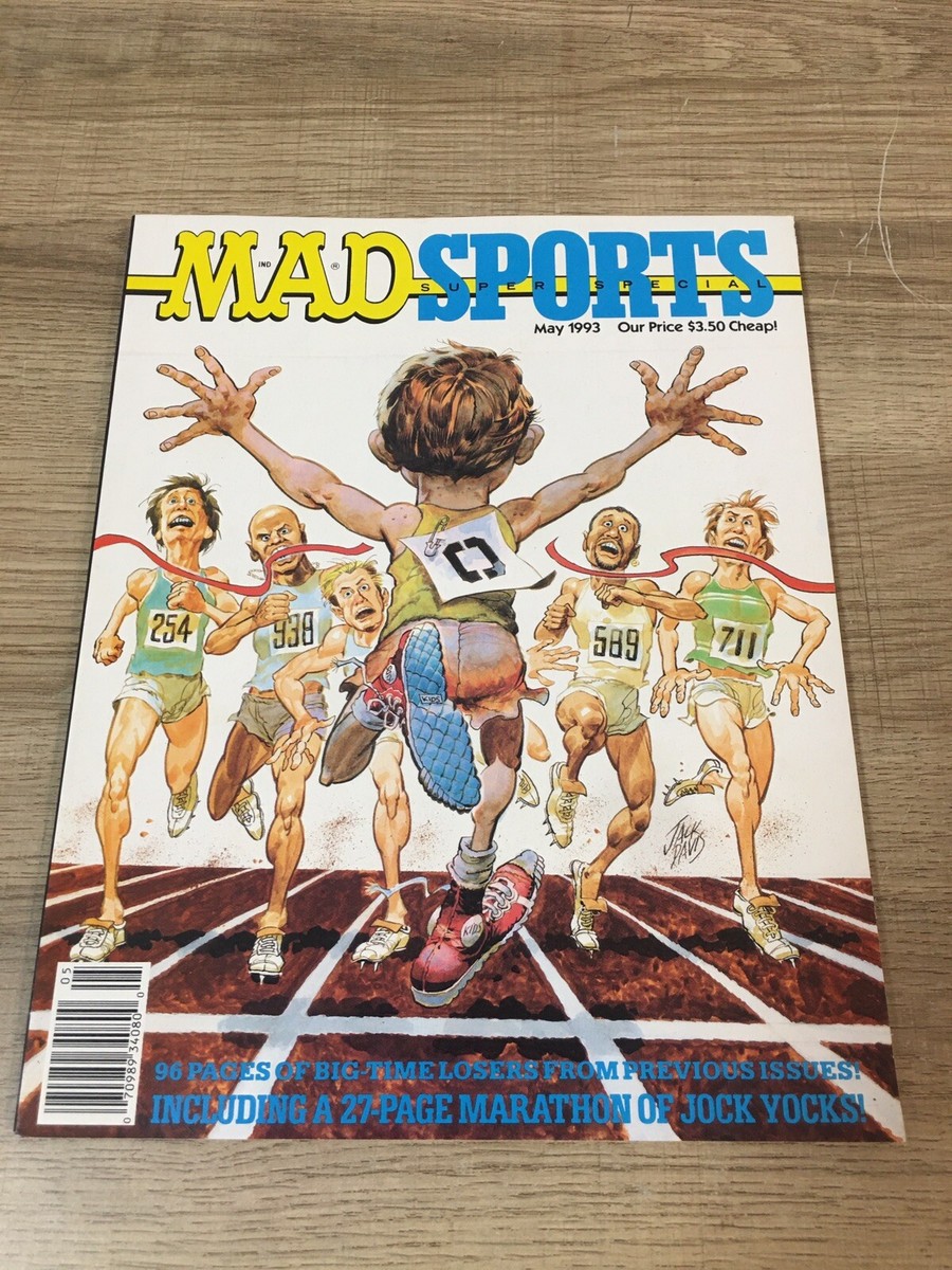 M.A.D SPORTS FIRE×BLACK SPECIAL EDITION Mad Magazine May 1993 Mad Sports Super Special Edition Number 87