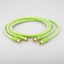 0.5m-3m Pair 6N OFC Copper RCA Interconnect Cable Audio Male Signal Extend Cable