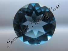 Swiss Blue Topaz Genuine ROUND CUT Natural Many Sizes