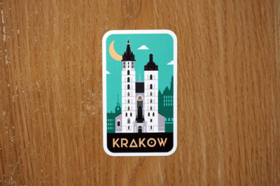 Krakow Poland Vinyl Sticker Decal, Scrapbook, Waterbottle, Luggage, Laptop
