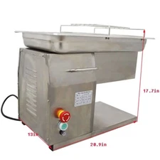TECHTONGDA 110V 550W QH Commercial Stainless Steel Meat Slicer Body No Blade