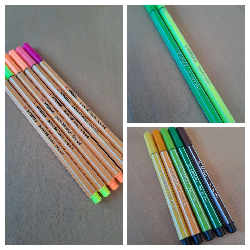 STABILO-Stifte: Einzeln (point 88 Neon, Pen 68 Neon, Pen 68 Mini) versch. Farben