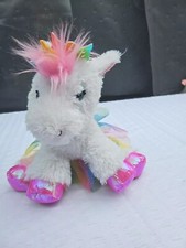 Mattel Barbie Dreamtopia Stuffed Plush Unicorn Pink White Green Talking Works