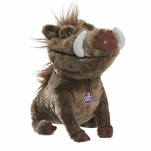The Lion King Movie Talking Pumbaa Plush Stuffed Animal Disney Pumba Sound for sale online | eBay