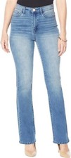 DG2 Diane Gilman Stretch Signature Boot-Cut Jean Midtone 28W NEW 141 