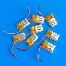 10 pcs 3.7V Li Po Polymer Rechargeable Battery 25mAh For Earphone Camera 401015