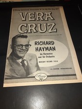 Richard Hayman Vera Cruz Rare Original Promo Poster Ad Framed! Harmonica Player