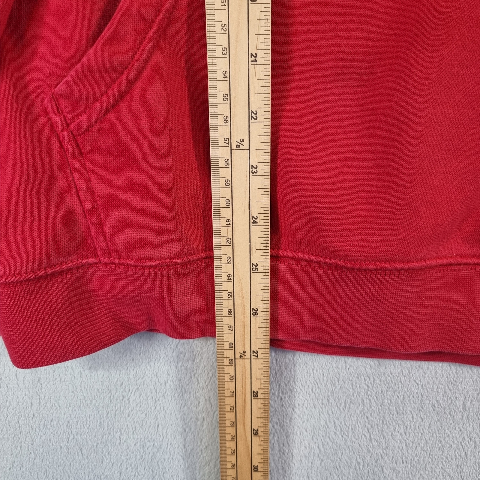 Felpa Fila con cappuccio XL extra large rossa ricamata logo spellout pullover