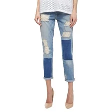 Frame Denim Le Garcon Distressed Ankle Jeans, Redlands 26