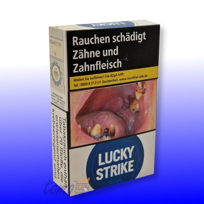 1 Stange Lucky Strike Blau / Amber Zigaretten 8x 25 Stück / 10,00 