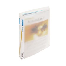 Image of Rapesco 25mm Two-Ring Binder A4 Clear Folder Plastic Office Pack of 10 0715