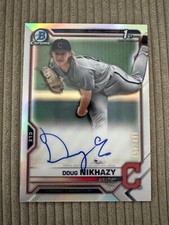 2021 Bowman Draft Chrome Doug Nikhazy Refractor Auto /499 