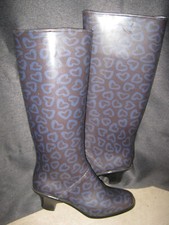 Marc Jacobs Gummistiefel Boots 6 cm Absatz. Gr.38 Damen Gummi Rainboots Stiefel