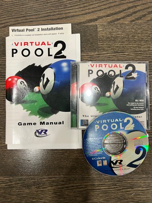 IBM PC CD ROM GAME VR Sports VIRTUAL POOL with manual loose CD game only