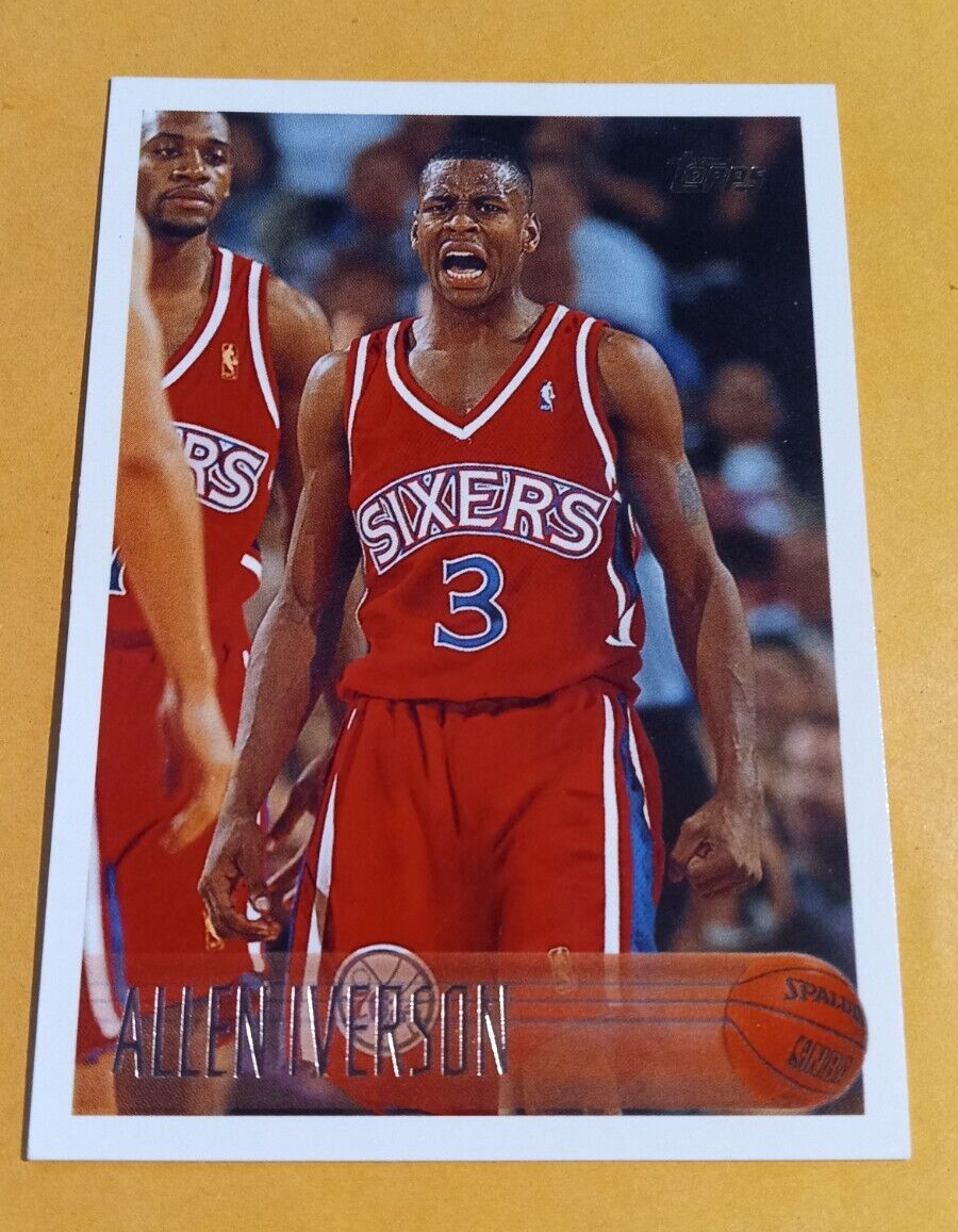 その他 NBA topps 96 97  #171 allen iverson+1sc Amazon.com: Allen Iverson 1996-97 Topps ROOKIE card #171