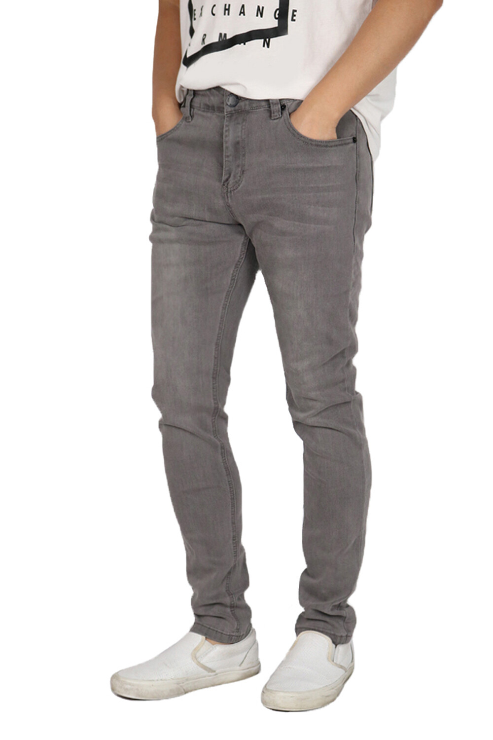 Men's Washed Stretch Super Skinny Jeans Pants Size 26-42 DL1000