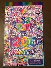 NEW Rare Lisa Frank Over 1200 Sticker Rainbow Collection Book Pad - 10 Sheets