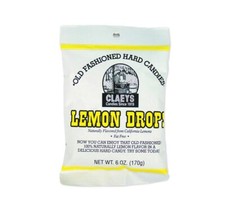 10 Bags Claey's Lemon Old Fashioned Sanded Hard Candy Bag Free Shipping