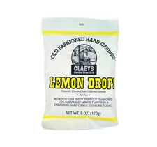 (4) Bags Claey's Lemon Old Fashioned Sanded Hard Candy Bag Free Shipping