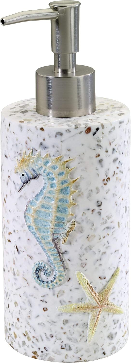 Soap Dispenser Lotion Pump Resin Bathroom Accessories Sea Inspired Decoration-image