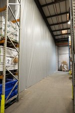 PVC CURTAIN WALL SAMPLE *ONLY FACTORYS FLOOR TO CEILING DUST CONTROL CURTAIN PVC