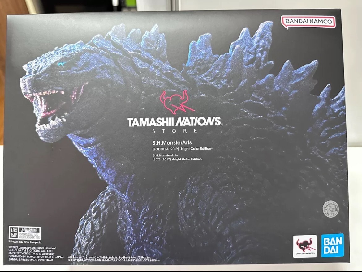 S.H.MonsterArts Godzilla 2019 Night Color Edition Action Figure by Tamashii Nations