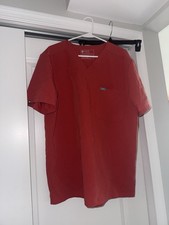 FIGS Technical Collection Red Solid V-Neck Scrub Top Shirt, Unisex XL