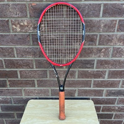 Wilson Pro Staff 97 v10 315g 4 1/4 Grip Black Red Tennis Racquet