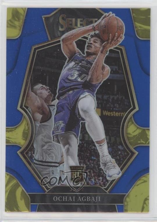 2022-23 Panini Select Premier Level Blue Prizm Ochai Agbaji #199 03te