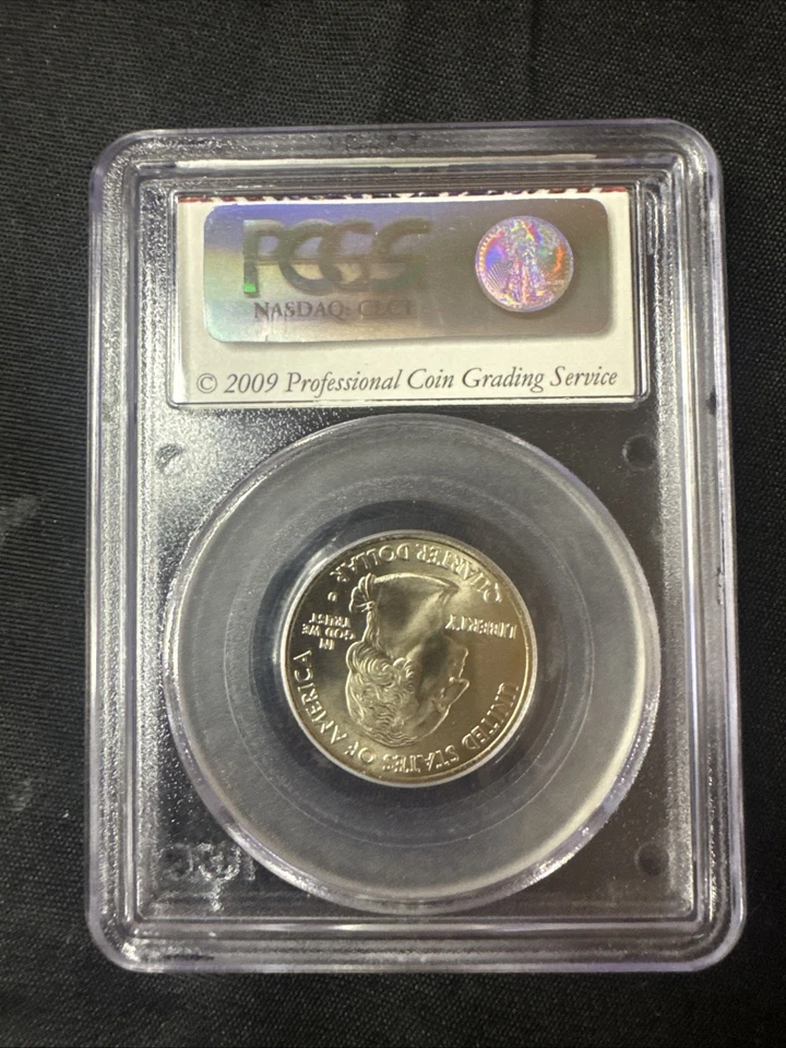 X Rare 25 Cents 2009 D Northern Mariana PCGS Certified SP68 Quarter Satin Finish - Image 2 of 3