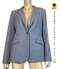 ?BANANA REPUBLIC LONG  AND  LEAN BLAZER  JACKET BLUE SIZE12  LIKE NEW