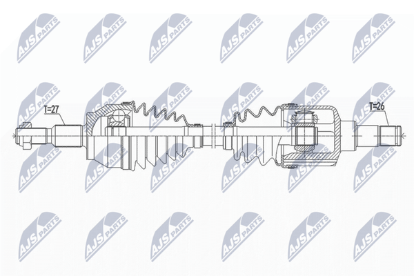 Nty Antriebswelle Gelenkwelle Vorne Links NPW-FR-109-image
