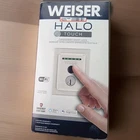 Weiser Halo Fingerprint SATIN NICKE WiFi Smart Lock, Keyless Entry Door Lock,...