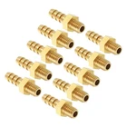 Pack of 10 Brass Hose Barbs Fittings 3mm Hose Barbs to M3x0.5 Male Fittings