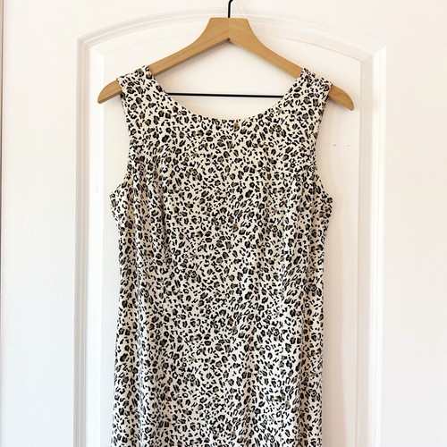 MAGGY LONDON Silk Animal Print Back Cut Out Maxi Dress - Picture 3 of 10