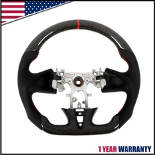 Real Carbon Fiber Steering Wheel For Infiniti Q50 2013 2014 2015 2016 2017 2018