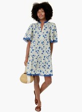 Tuckernuck Bluebird Melody Crawford Cottagecore Size S Linen Blend Dress 