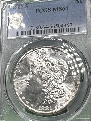 1881-S Morgan Silver Dollar Uncirculated PCGS MS64 Great Coin Blast White