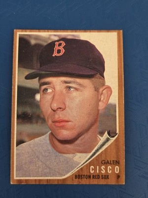 1962 Topps RC #301 Galen Cisco Boston Red Sox BASEBALL Card 6L
