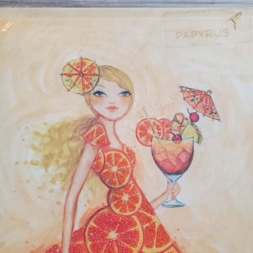 Papyrus Bella Pilar Glitter Girl’s Night Friendship Greeting Card with Recipe - Bild 2 von 3