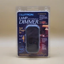 Lutron Plug In Lamp Dimmer, 300 Watt, Model TT-300NLH- BL, LED Locator, Black